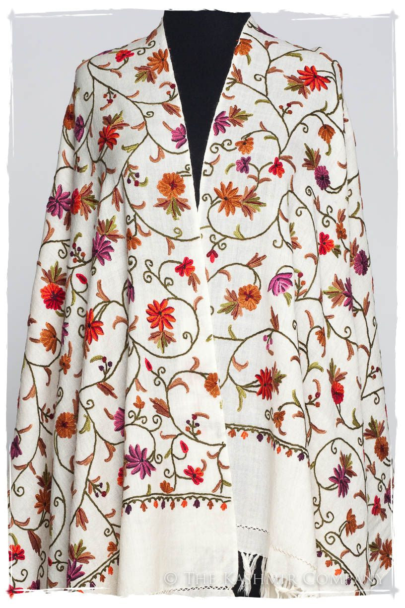 Camélia Jardin Antoinette Ivory Shawl