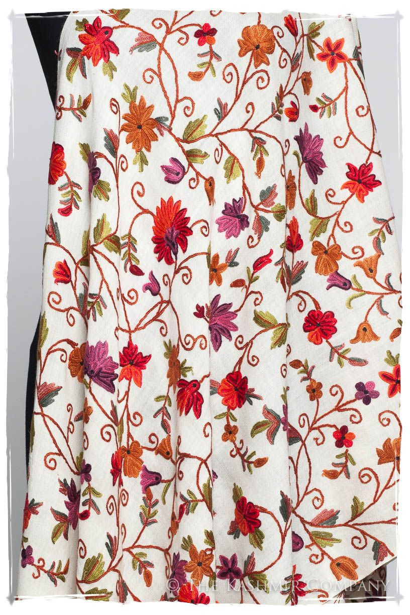 Bérénice Jardin Antoinette Ivoire Shawl