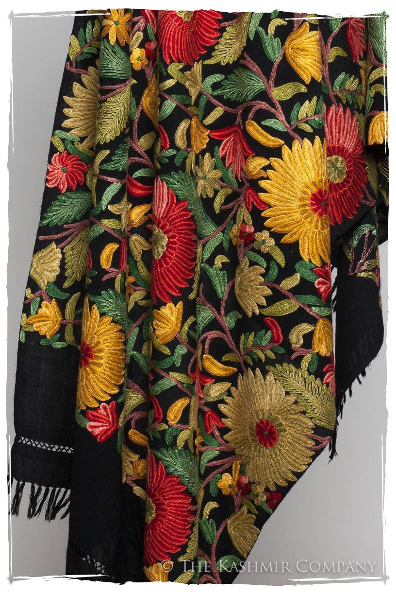 Fleur du Soleil Doux Noir Renoirs Dream Shawl