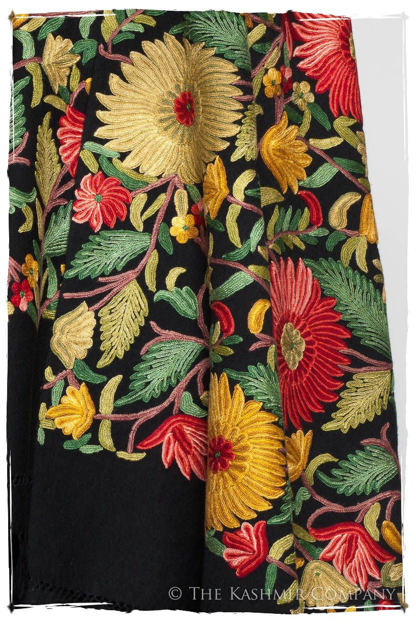 Fleur du Soleil Doux Noir Renoirs Dream Shawl