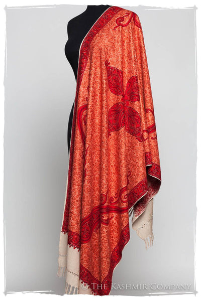 Scarlet Sunset Paisley Antiquaires Shawl