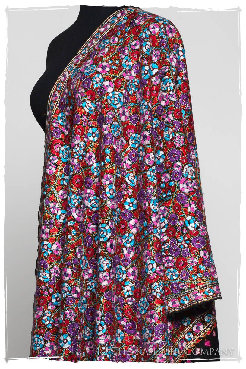 Mélanie Papier Mâché Fleurs La Rive Gauche Shawl