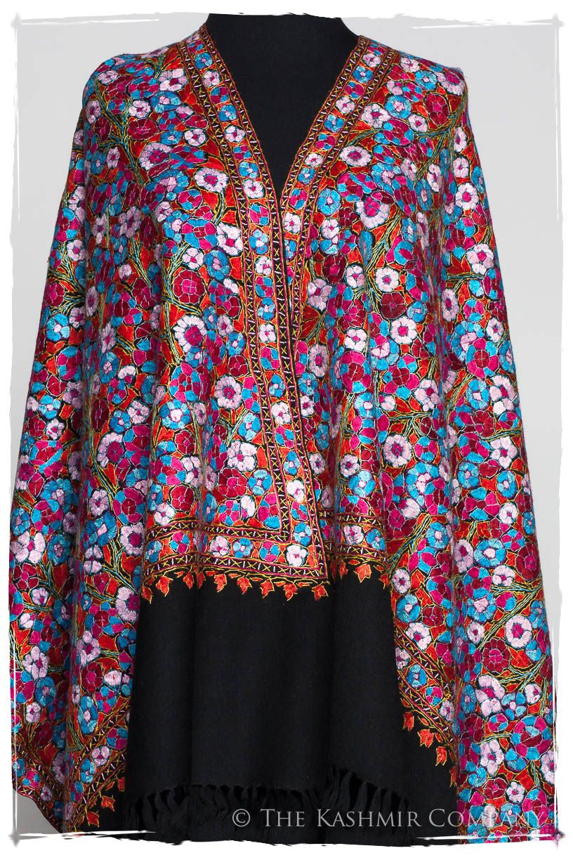Louise Papier Mâché Fleurs La Rive Gauche Shawl