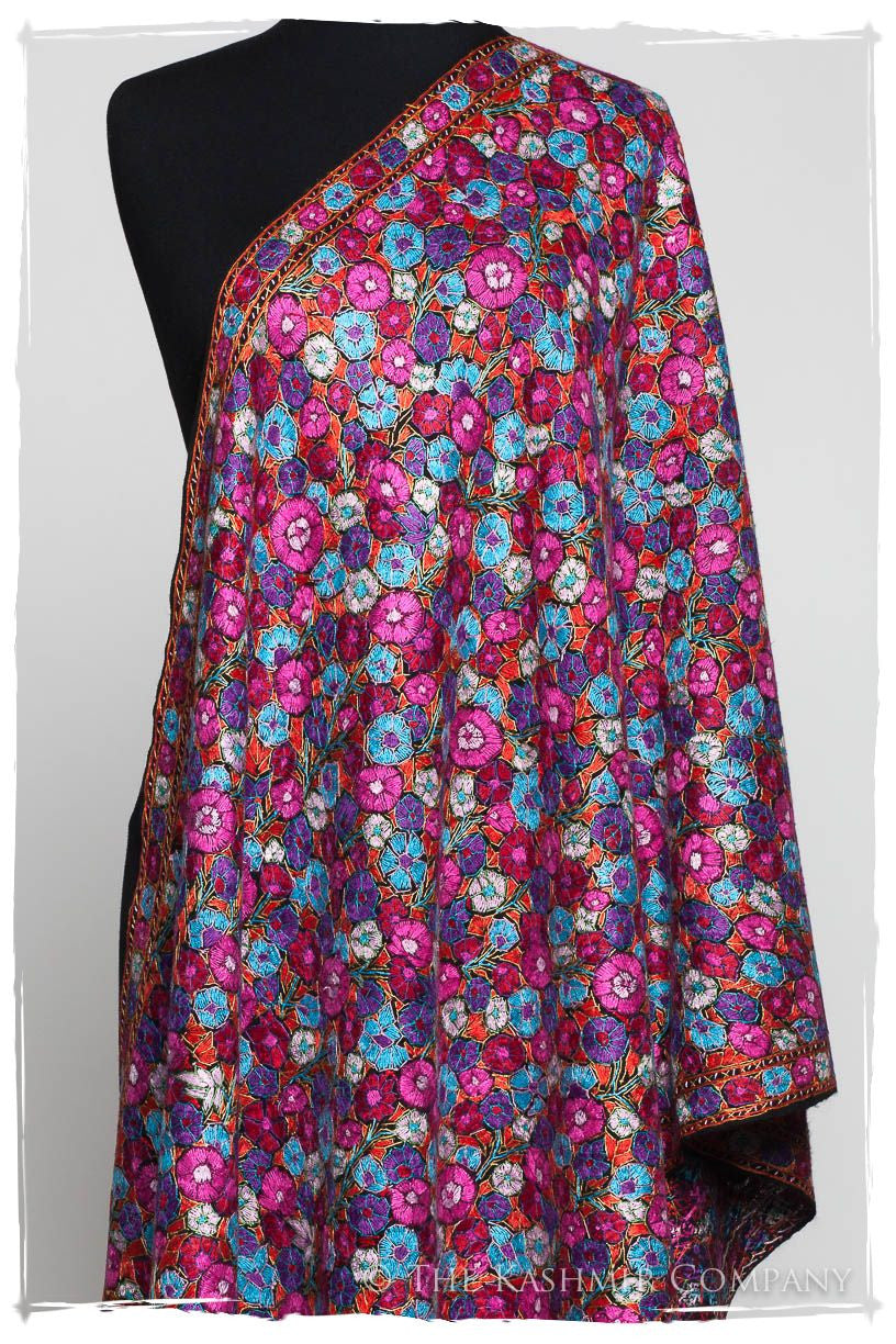 Joséphine Papier Mâché Fleurs La Rive Gauche Shawl