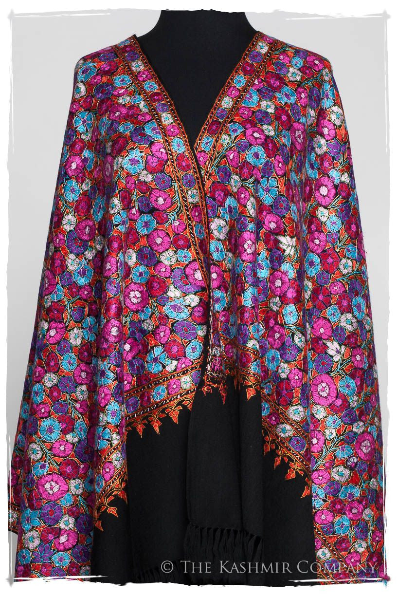 Joséphine Papier Mâché Fleurs La Rive Gauche Shawl