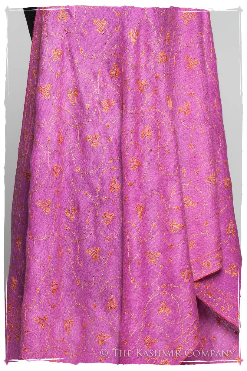 Jardin d'Orchidée Pourpre L'amour Soft Cashmere Scarf/Shawl