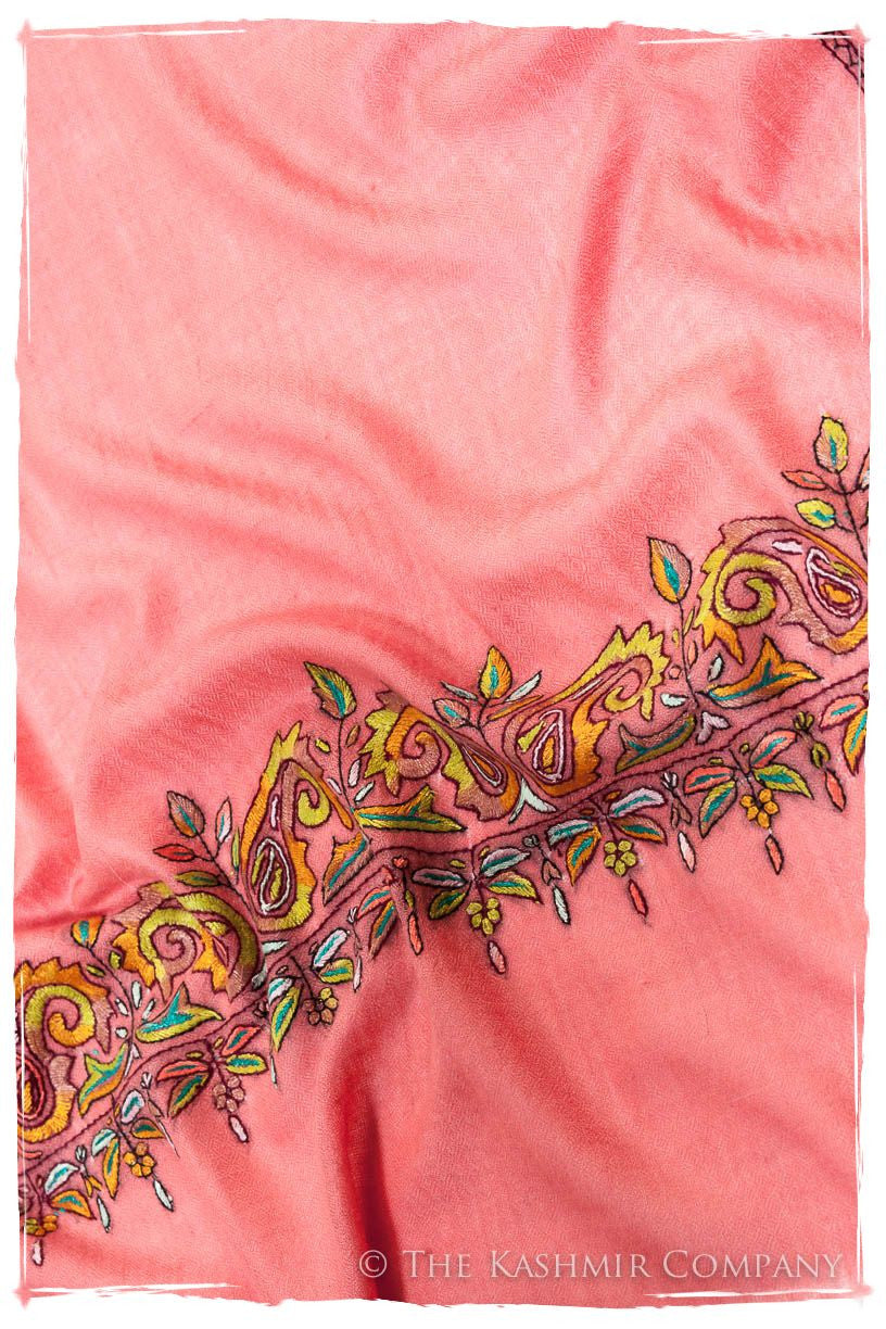 Orient Frontière Chateau Rose L'amour Soft Cashmere Scarf/Shawl