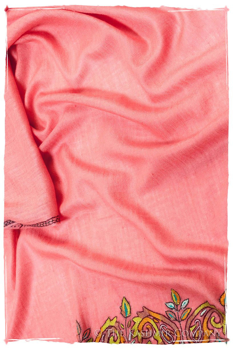Orient Frontière Chateau Rose L'amour Soft Cashmere Scarf/Shawl
