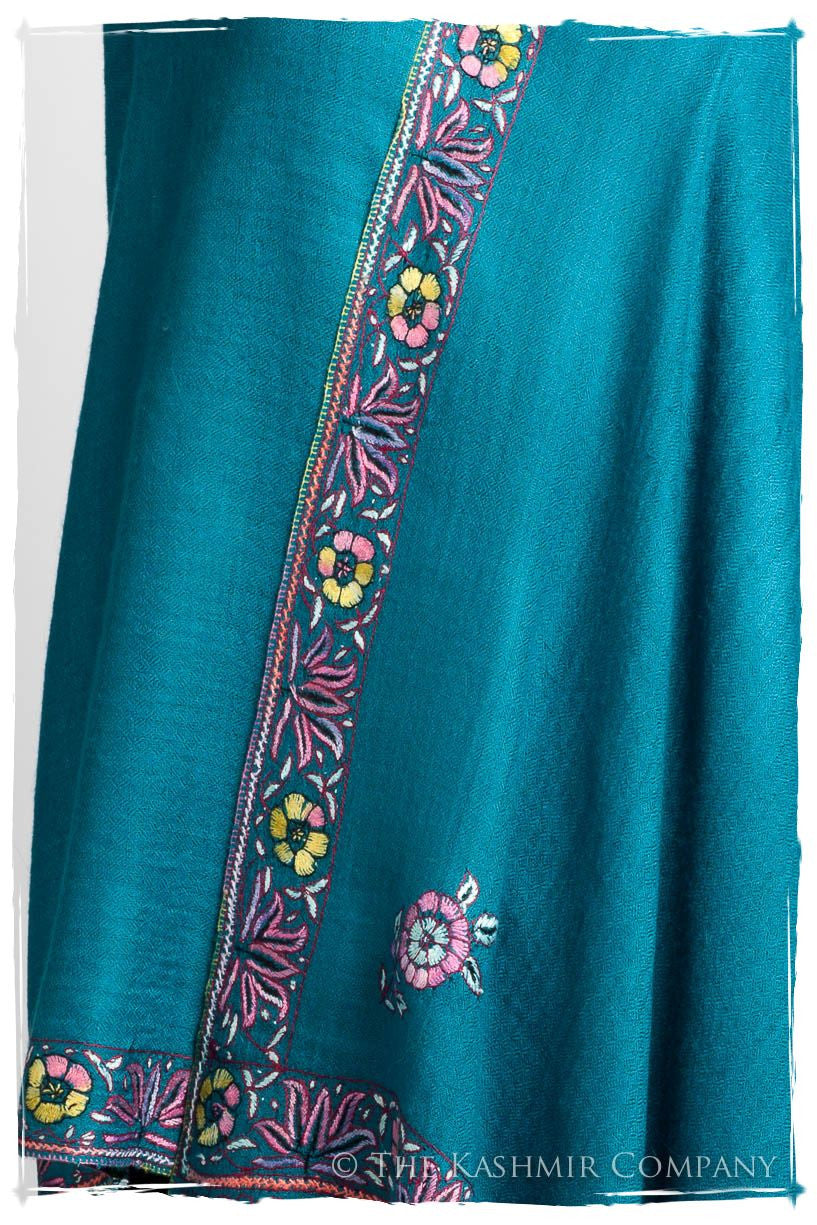 Frontière Jardin Caribbean L'amour Soft Cashmere Shawl
