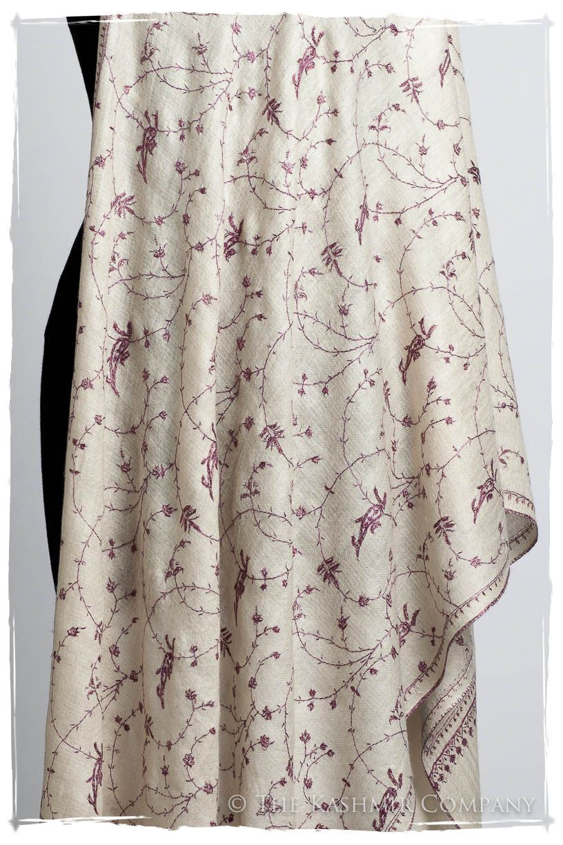 Joyau Amethyst Paisley L'amour Soft Cashmere Scarf/Shawl