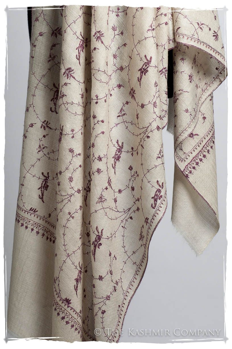 Joyau Amethyst Paisley L'amour Soft Cashmere Scarf/Shawl