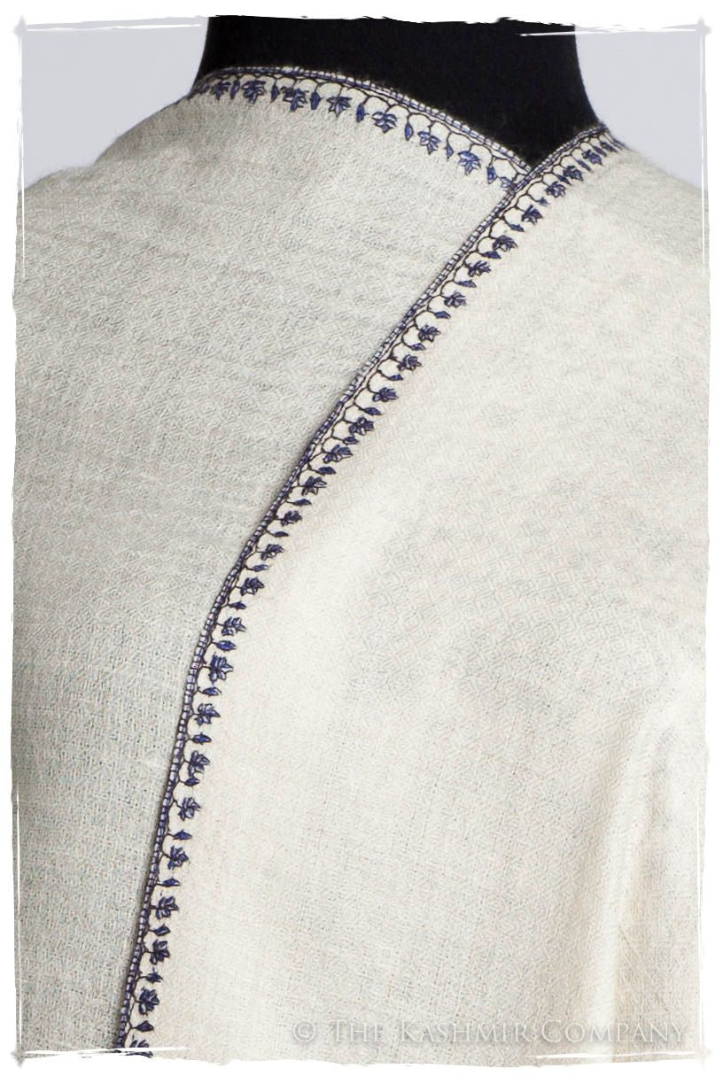 Frontière d'Paisley Bleu Noir L'amour Soft Cashmere Scarf/Shawl