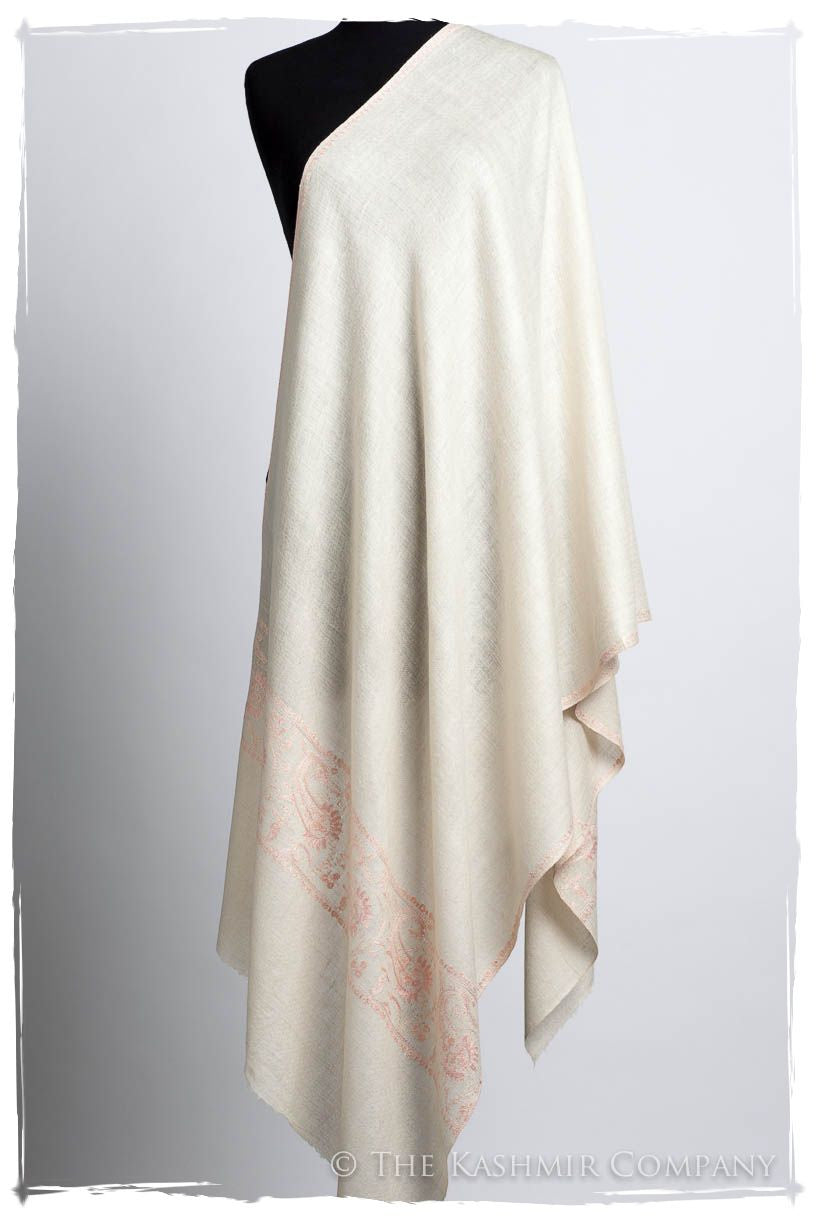 Frontière d'Paisley Pink Mist L'amour Soft Cashmere Scarf/Shawl