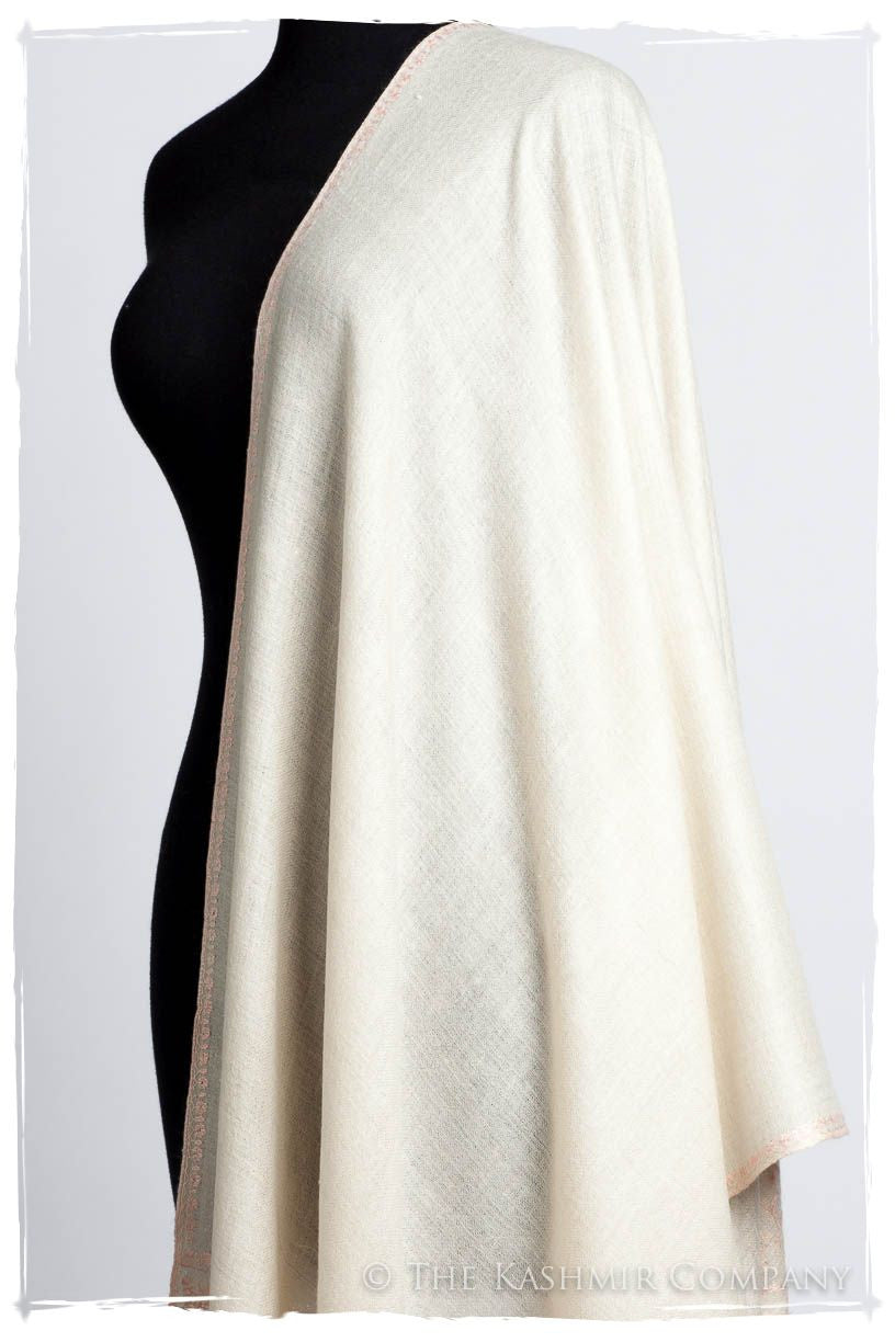 Frontière d'Paisley Pink Mist L'amour Soft Cashmere Scarf/Shawl