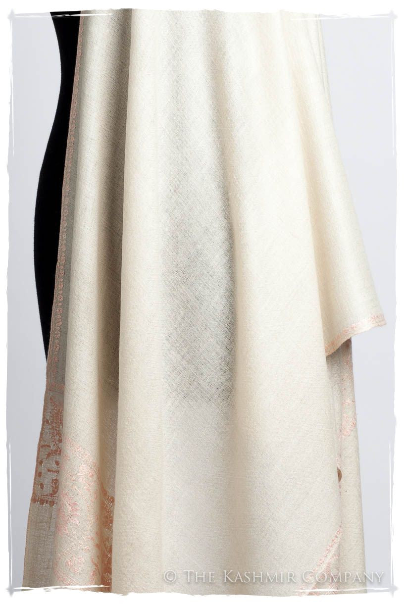 Frontière d'Paisley Pink Mist L'amour Soft Cashmere Scarf/Shawl