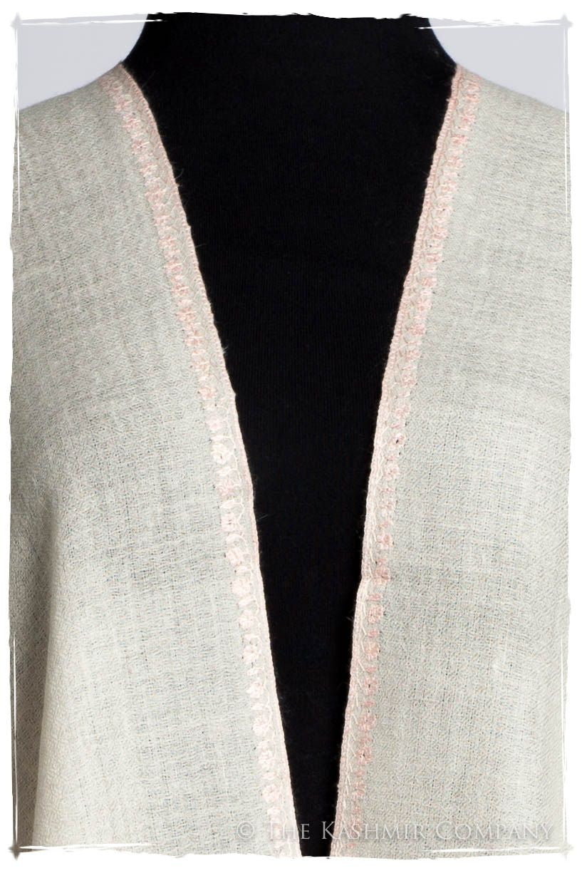 Frontière d'Paisley Pink Mist L'amour Soft Cashmere Scarf/Shawl