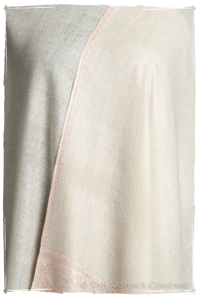 Frontière d'Paisley Pink Mist L'amour Soft Cashmere Scarf/Shawl