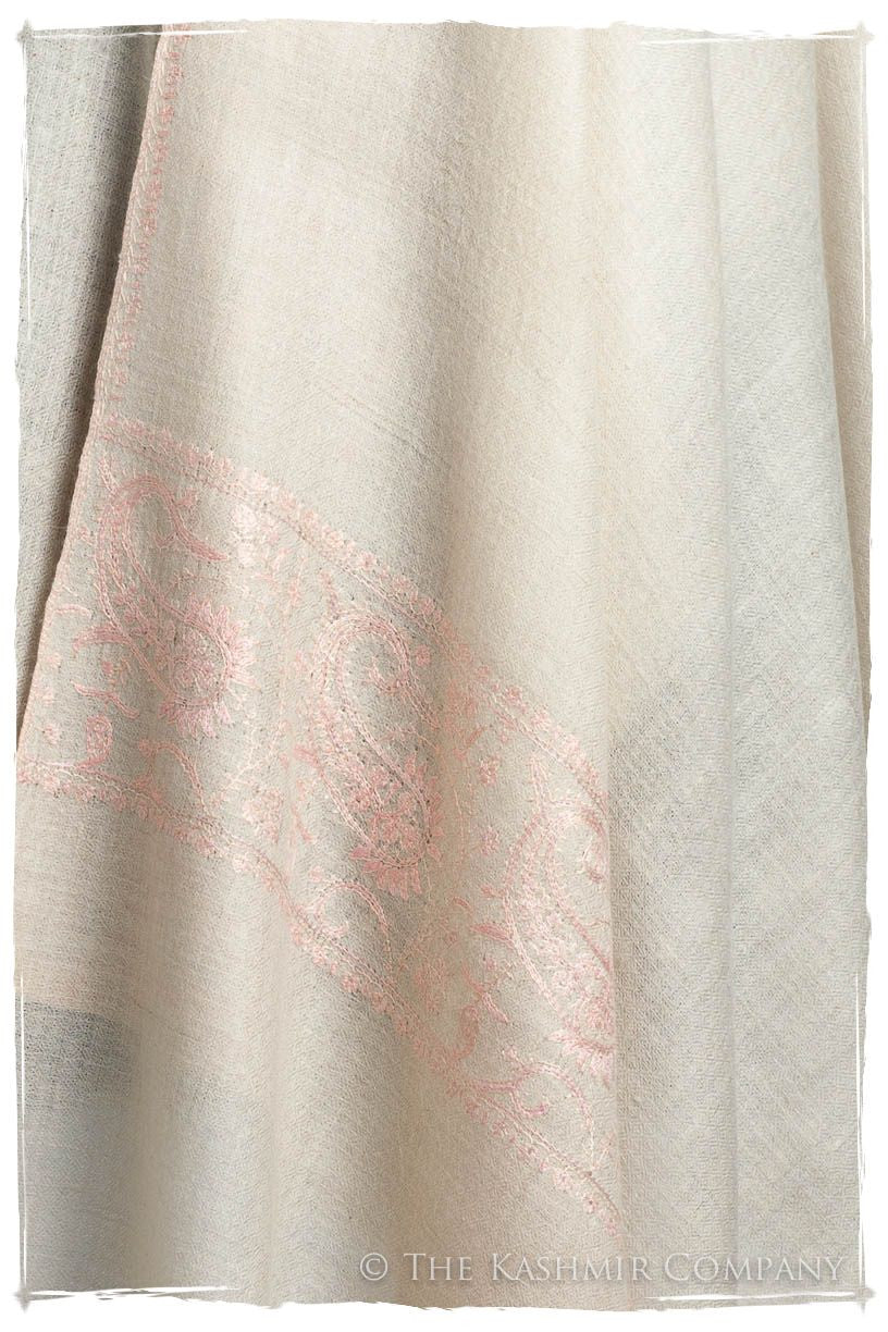 Frontière d'Paisley Pink Mist L'amour Soft Cashmere Scarf/Shawl