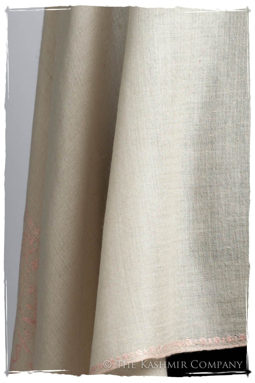 Frontière d'Paisley Pink Mist L'amour Soft Cashmere Scarf/Shawl