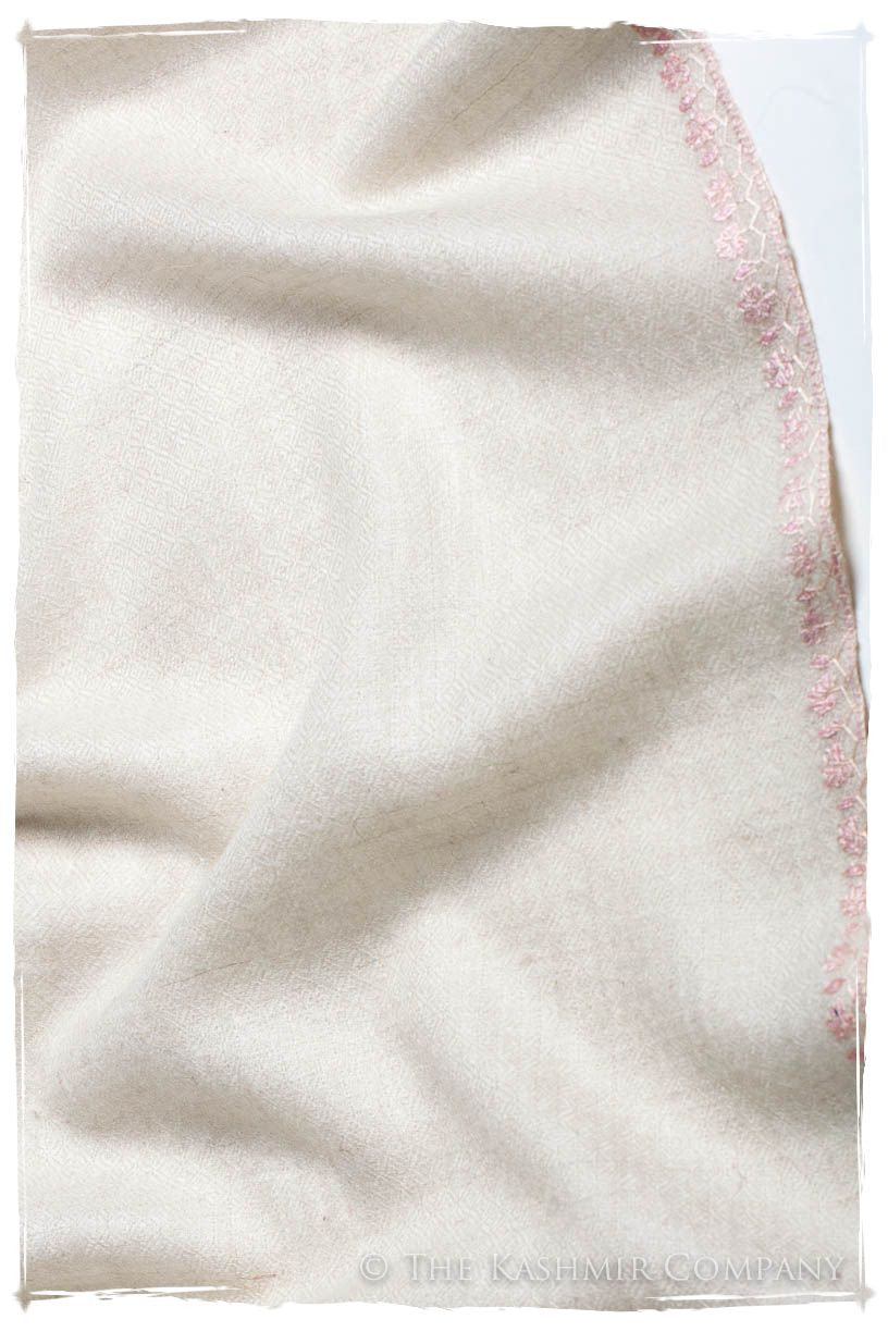Frontière d'Paisley Pink Mist L'amour Soft Cashmere Scarf/Shawl