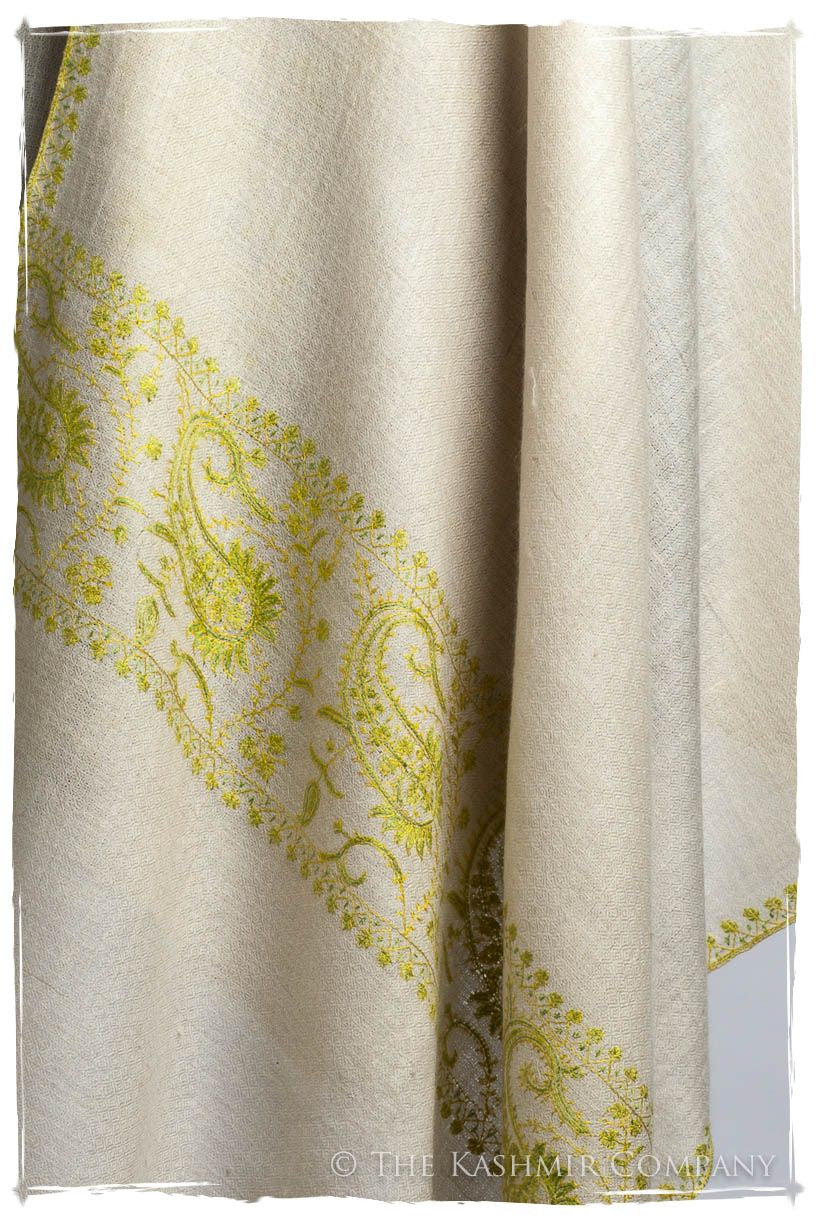 Frontière Rivière Citron L'amour Soft Cashmere Scarf/Shawl
