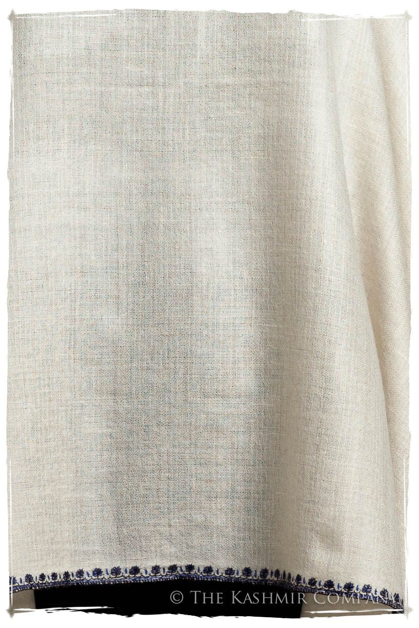 Frontière Jardin Bleu Noir L'amour Soft Cashmere Scarf/Shawl