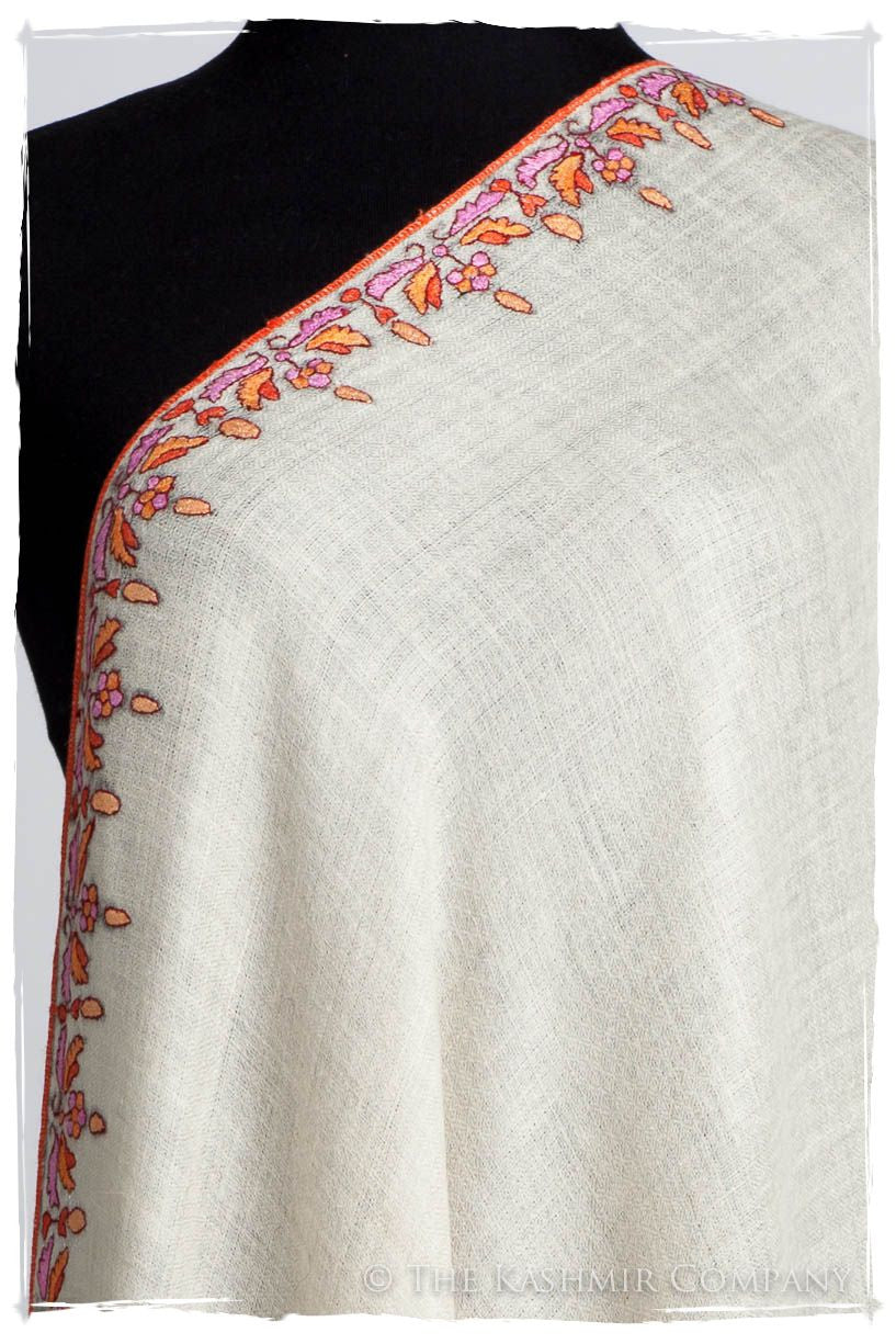 Orient d'Ivorie Paisley L'amour Soft Cashmere Scarf/Shawl