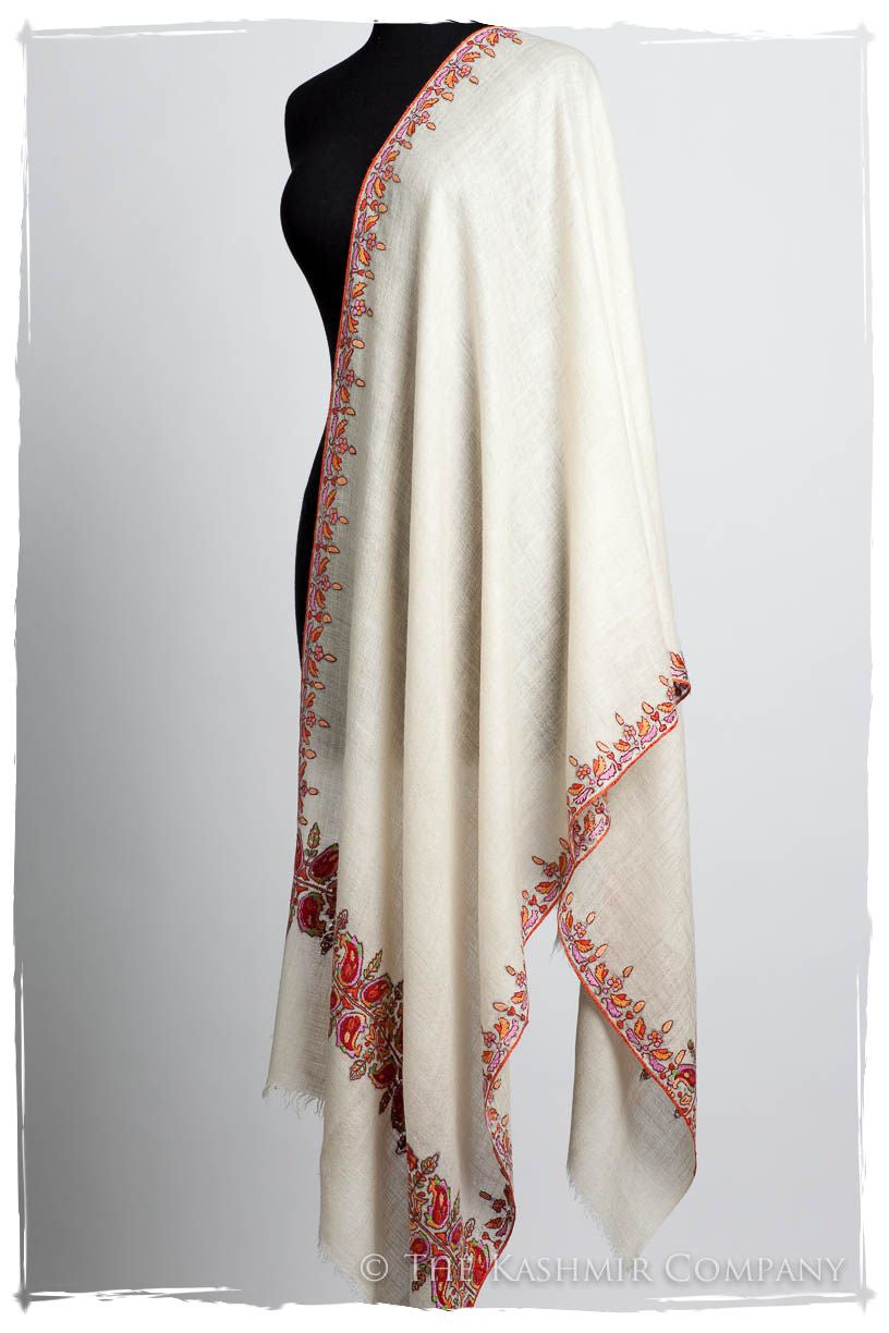 Orient d'Ivorie Paisley L'amour Soft Cashmere Scarf/Shawl