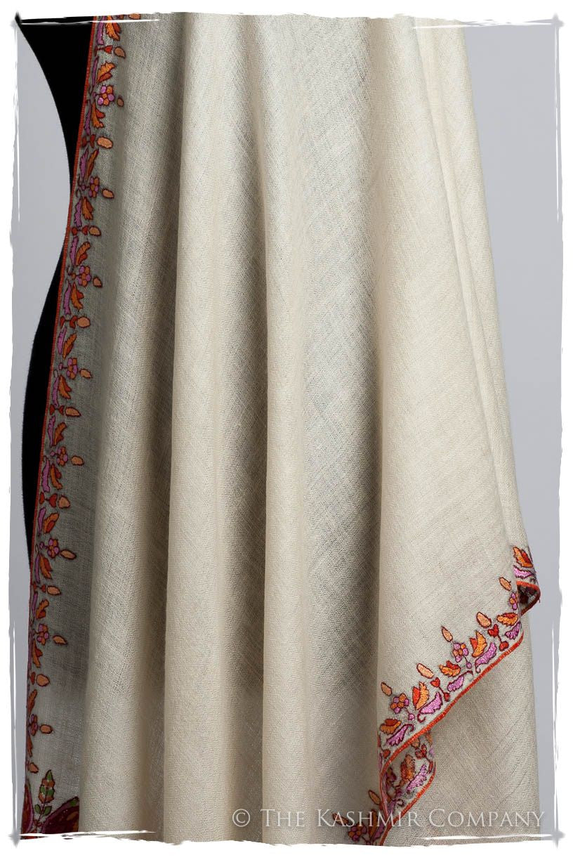 Orient d'Ivorie Paisley L'amour Soft Cashmere Scarf/Shawl