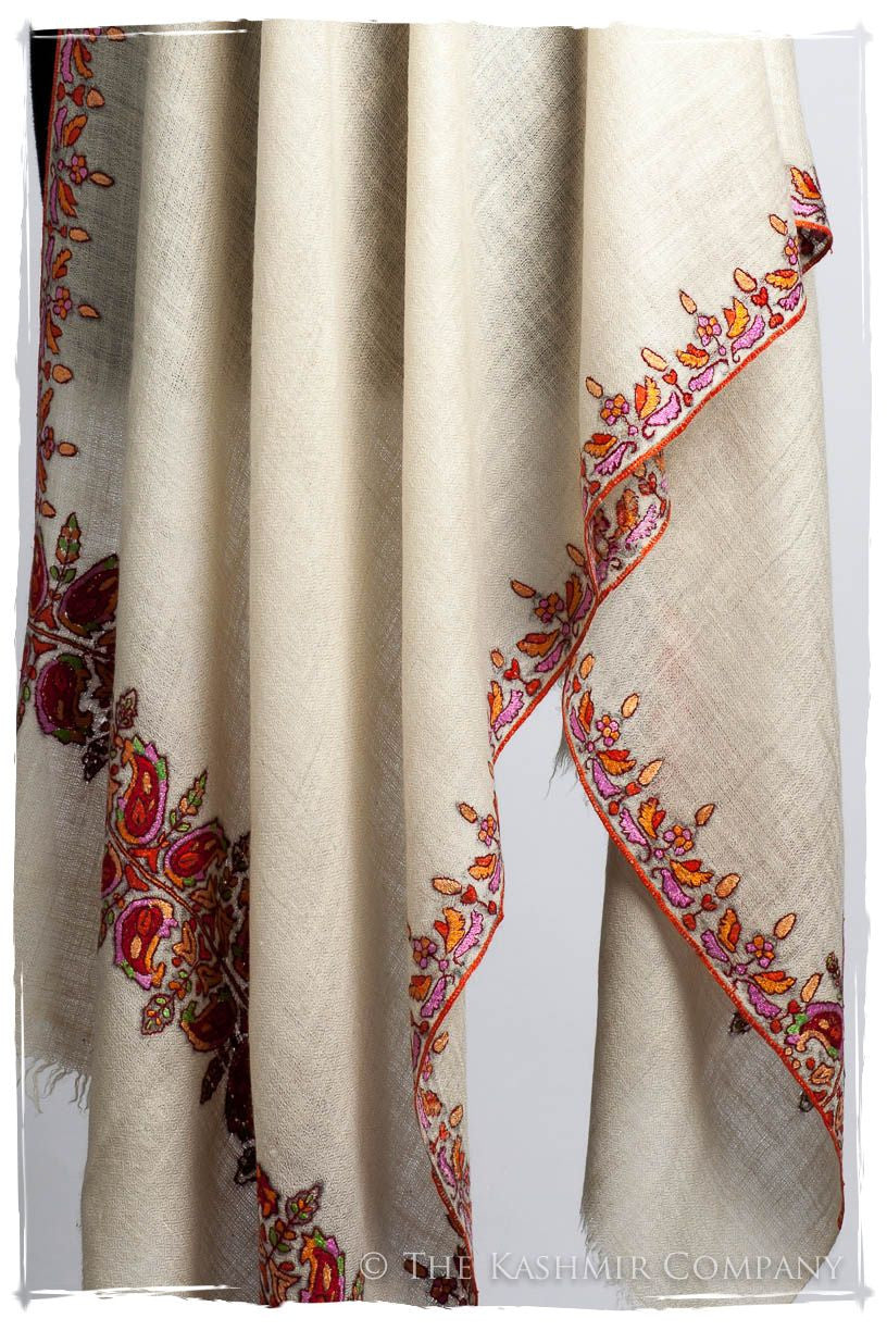 Orient d'Ivorie Paisley L'amour Soft Cashmere Scarf/Shawl