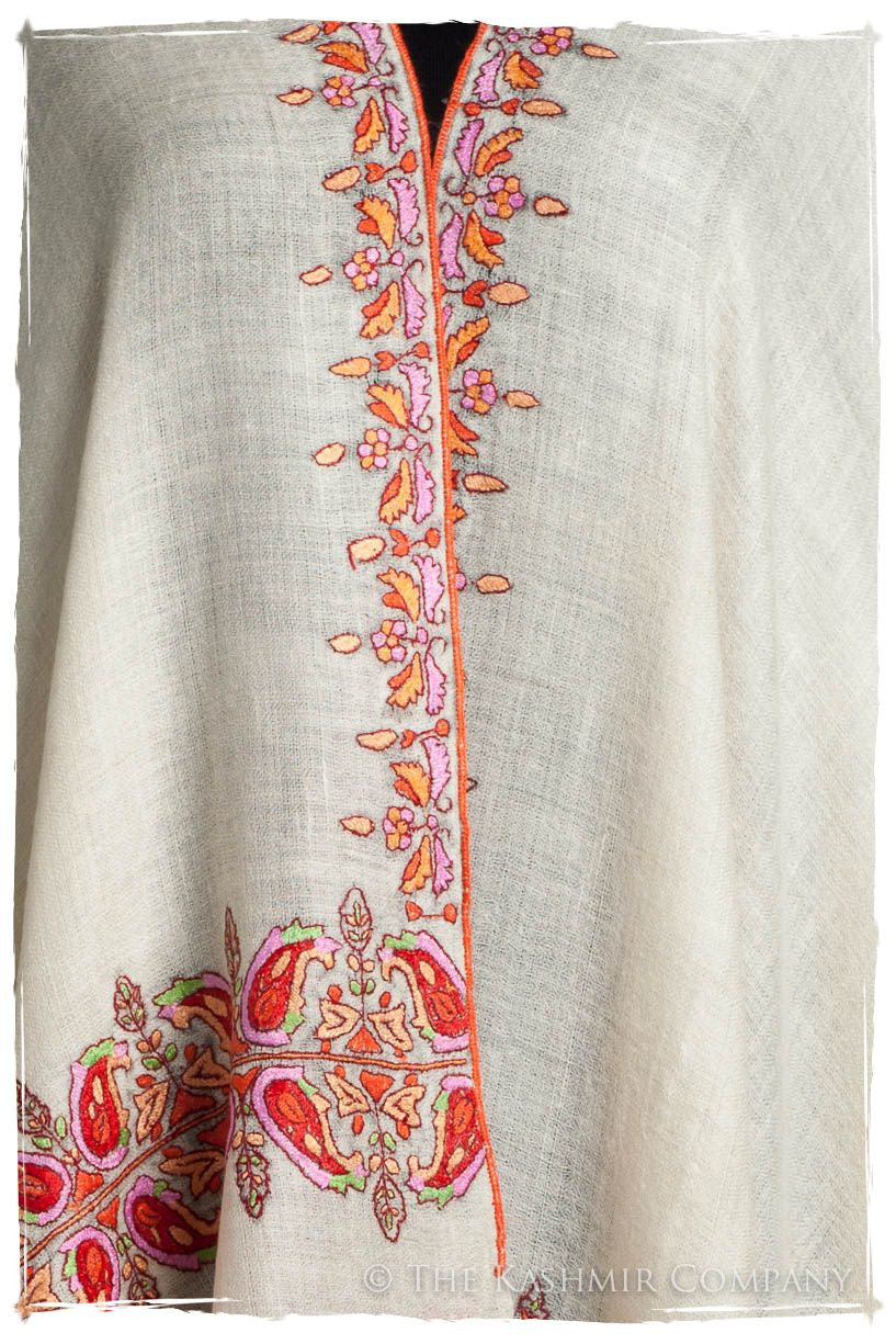 Orient d'Ivorie Paisley L'amour Soft Cashmere Scarf/Shawl