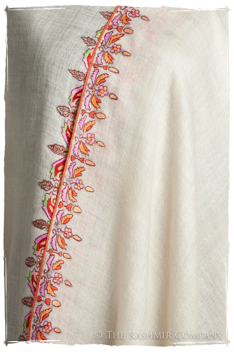 Orient d'Ivorie Paisley L'amour Soft Cashmere Scarf/Shawl