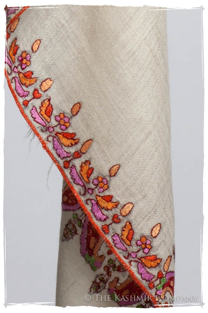 Orient d'Ivorie Paisley L'amour Soft Cashmere Scarf/Shawl