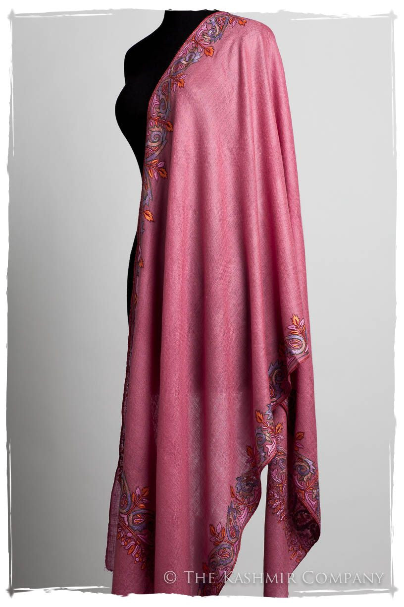 Orient Frontière Wild Rose L'amour Soft Cashmere Scarf/Shawl