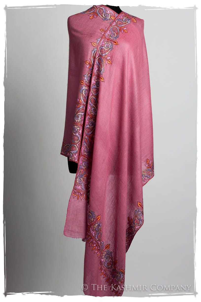 Orient Frontière Wild Rose L'amour Soft Cashmere Scarf/Shawl