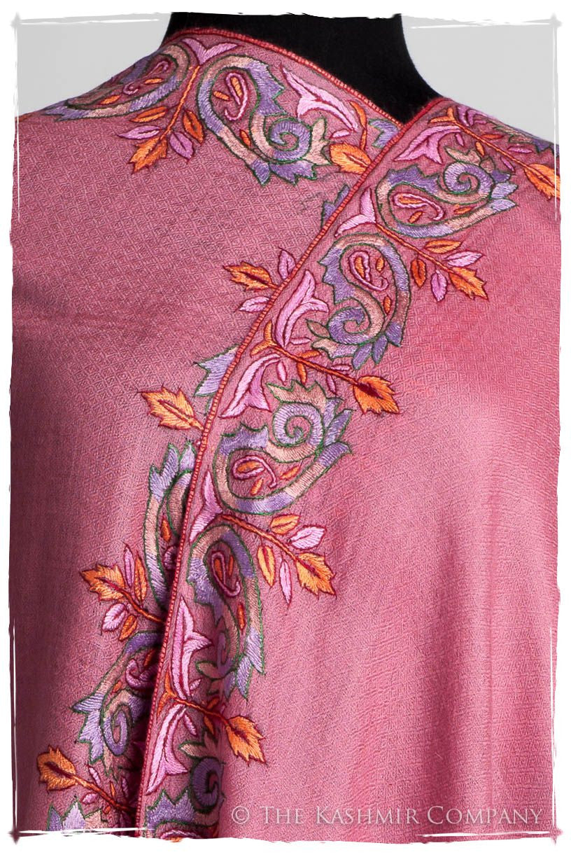 Orient Frontière Wild Rose L'amour Soft Cashmere Scarf/Shawl