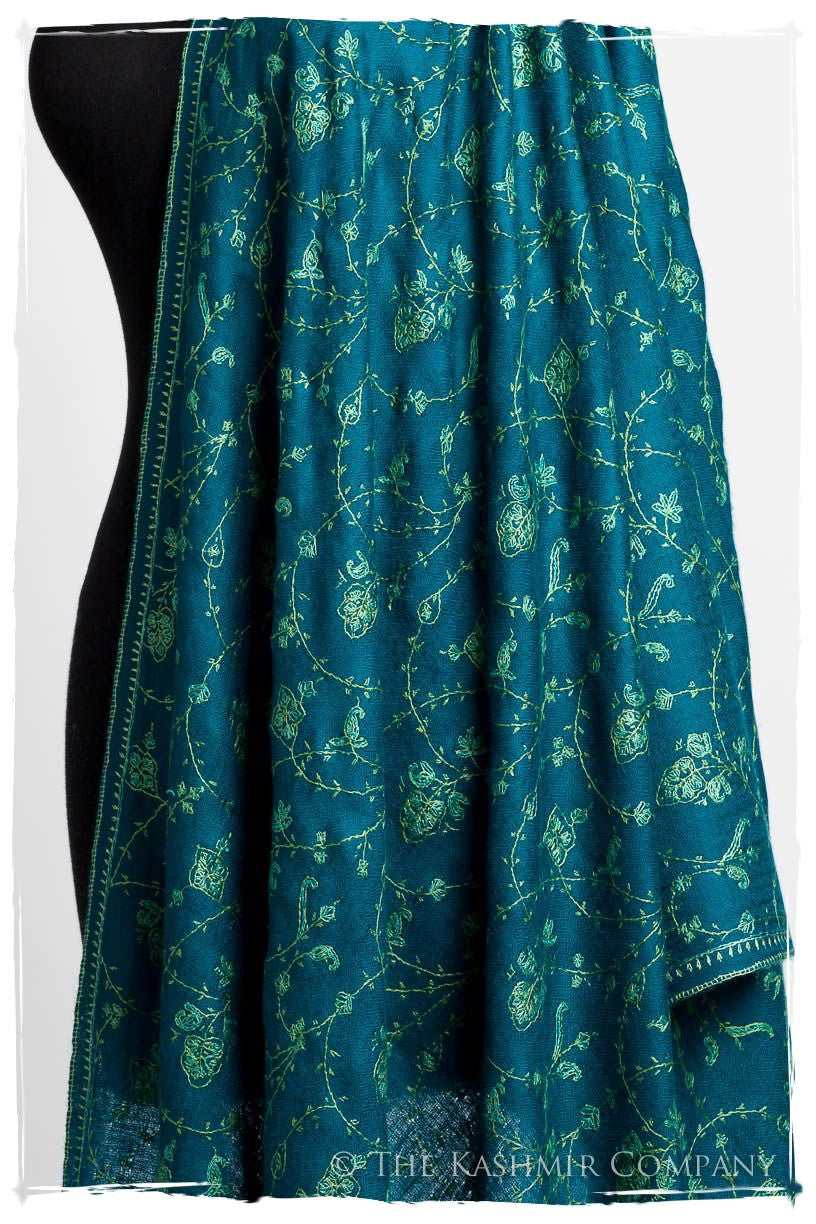 Bijoux Mosaic Bleu Jardin L'amour Soft Cashmere Scarf/Shawl