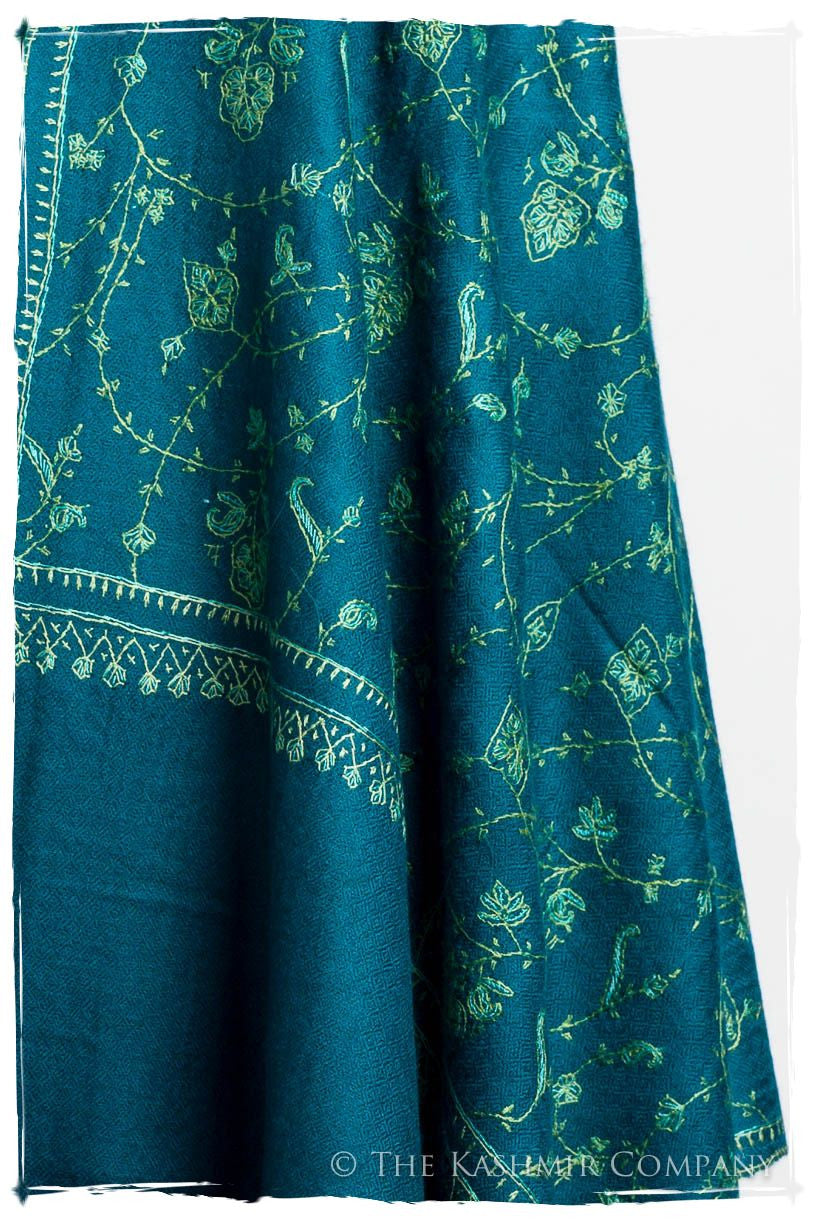 Bijoux Mosaic Bleu Jardin L'amour Soft Cashmere Scarf/Shawl