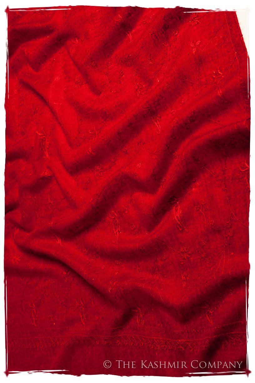 Bijou Rouge Paisley L'amour Soft Cashmere Scarf/Shawl