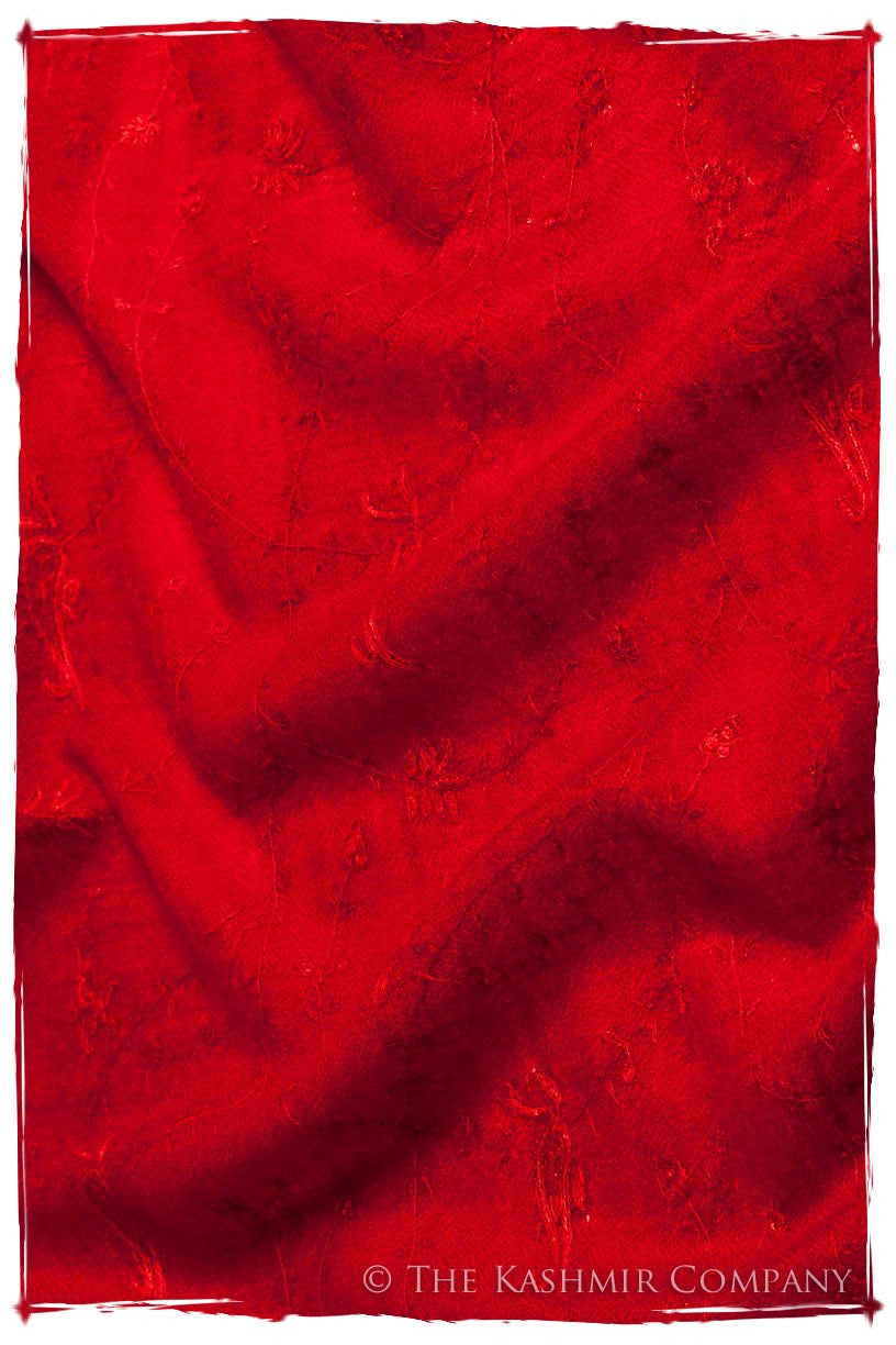 Bijou Rouge Paisley L'amour Soft Cashmere Scarf/Shawl