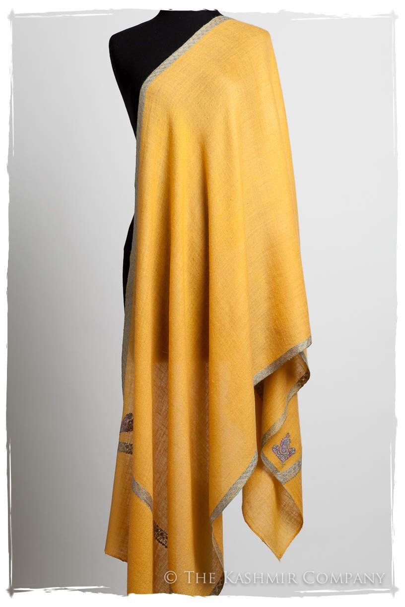 Frontière Mimosa Bleu L'amour Soft Cashmere Scarf/Shawl