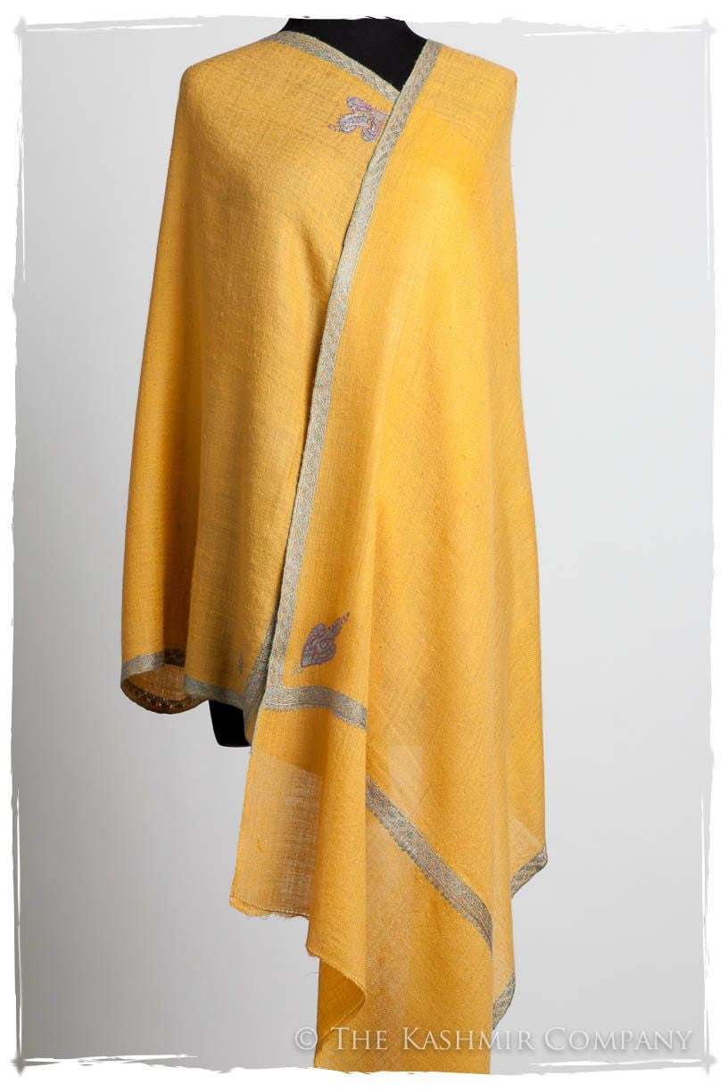 Frontière Mimosa Bleu L'amour Soft Cashmere Scarf/Shawl