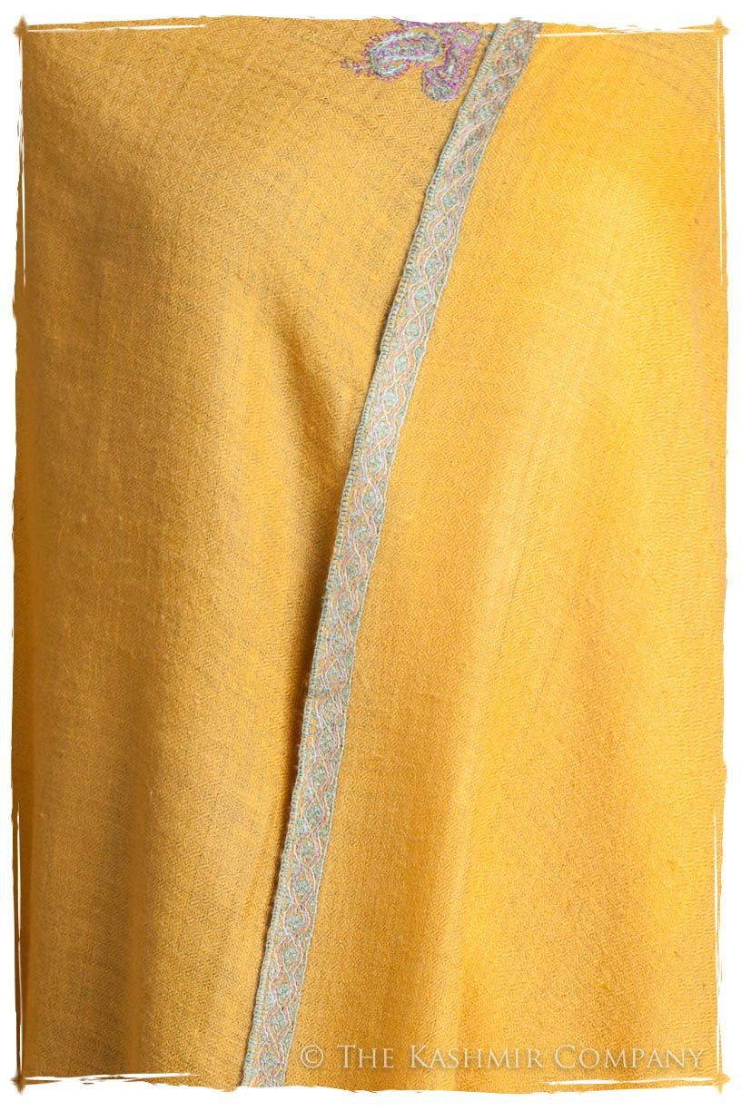 Frontière Mimosa Bleu L'amour Soft Cashmere Scarf/Shawl