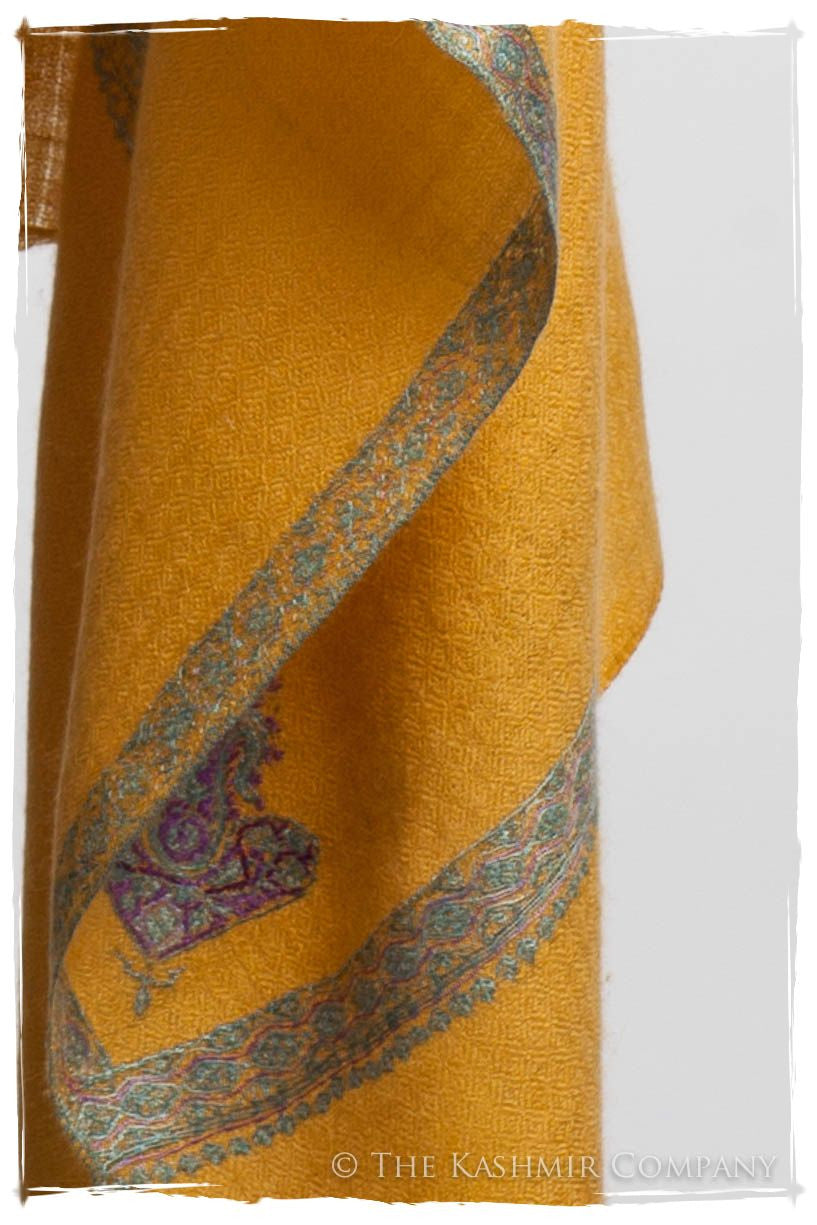 Frontière Mimosa Bleu L'amour Soft Cashmere Scarf/Shawl