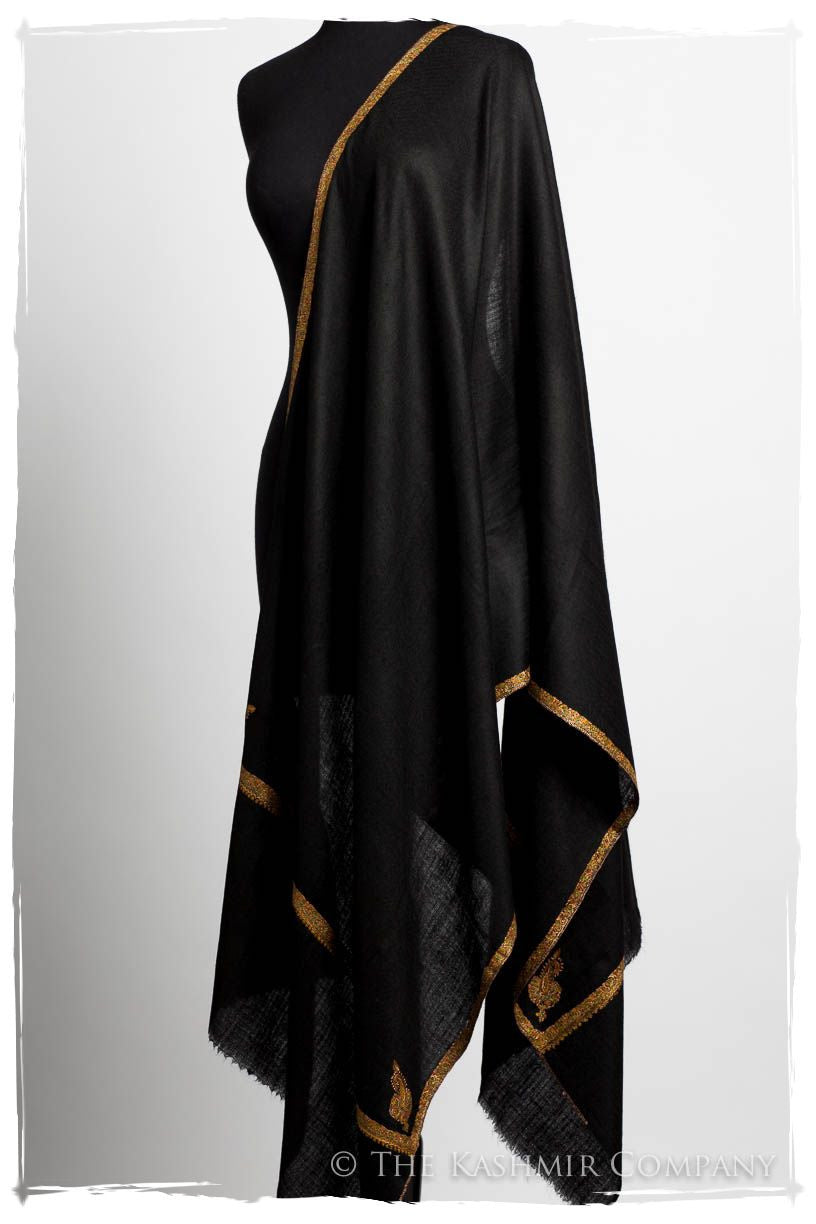 Frontière de Oro Noir L'amour Soft Cashmere Scarf/Shawl