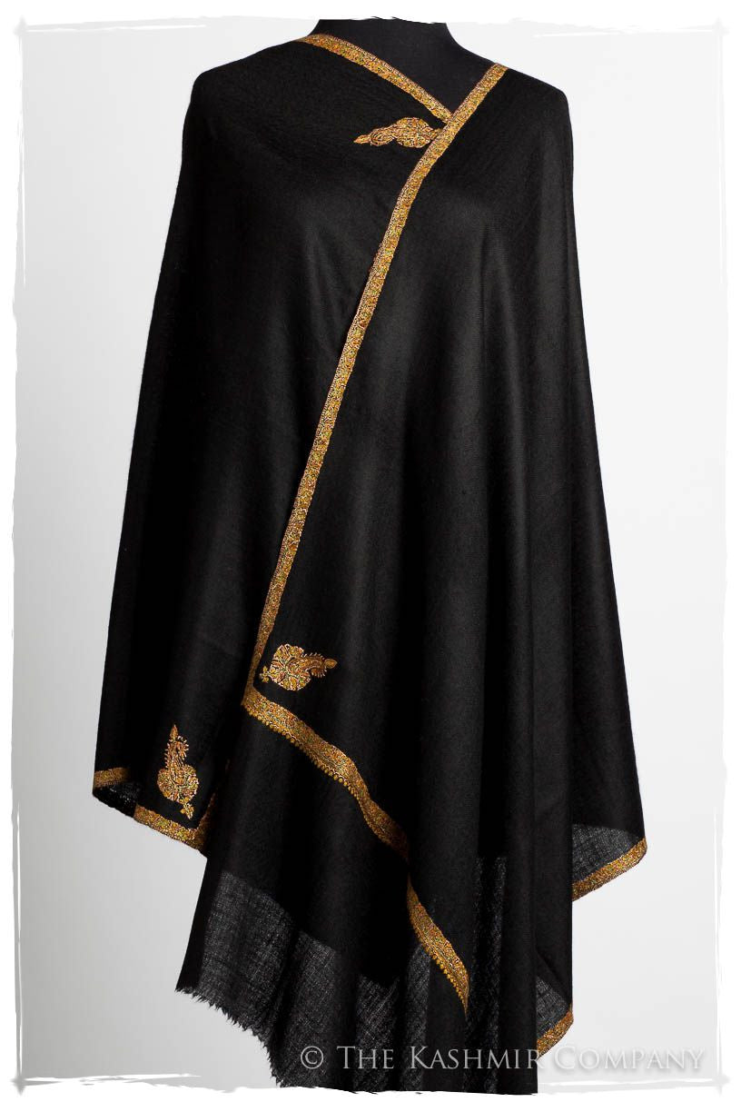 Frontière de Oro Noir L'amour Soft Cashmere Scarf/Shawl