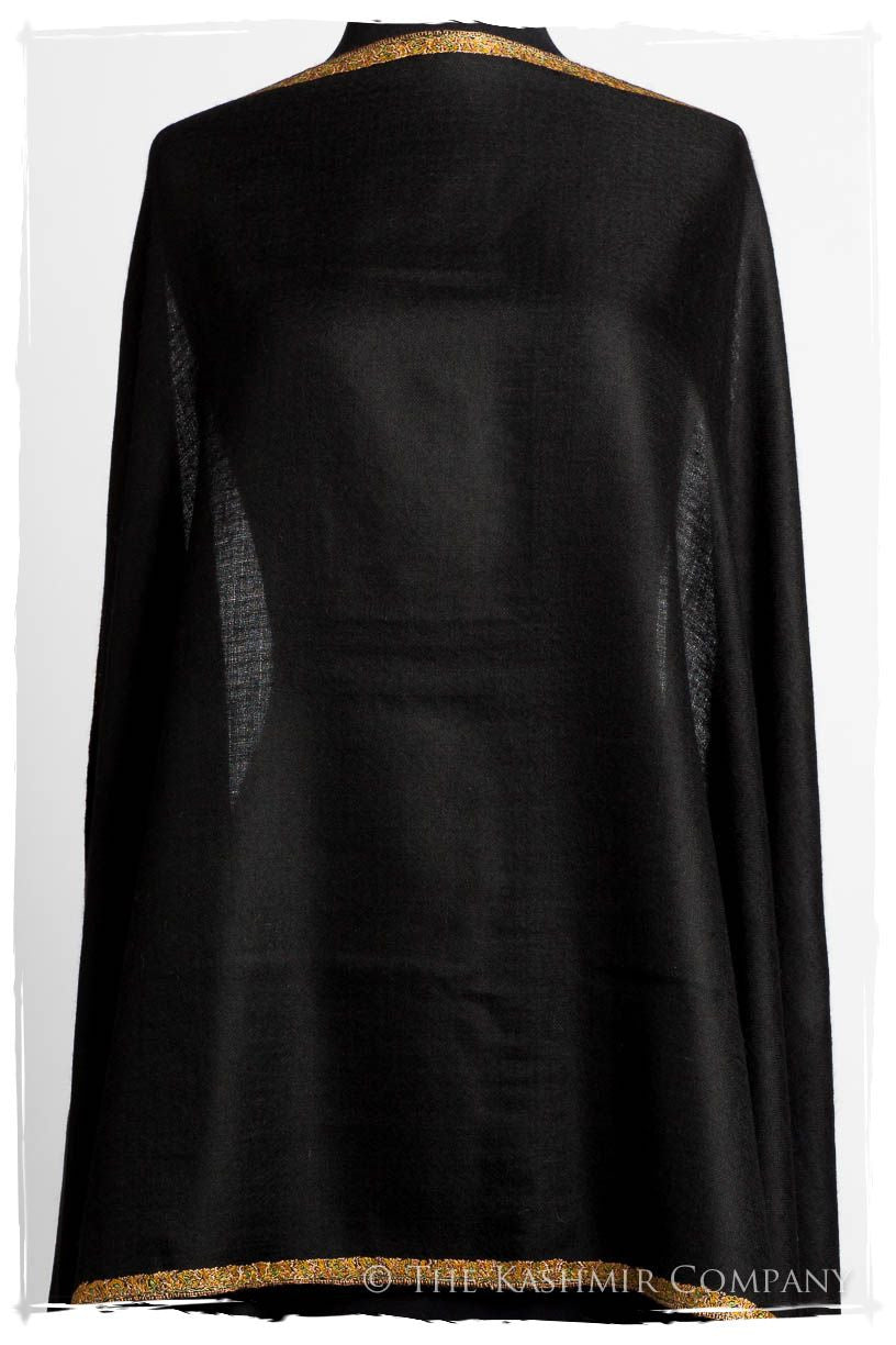 Frontière de Oro Noir L'amour Soft Cashmere Scarf/Shawl
