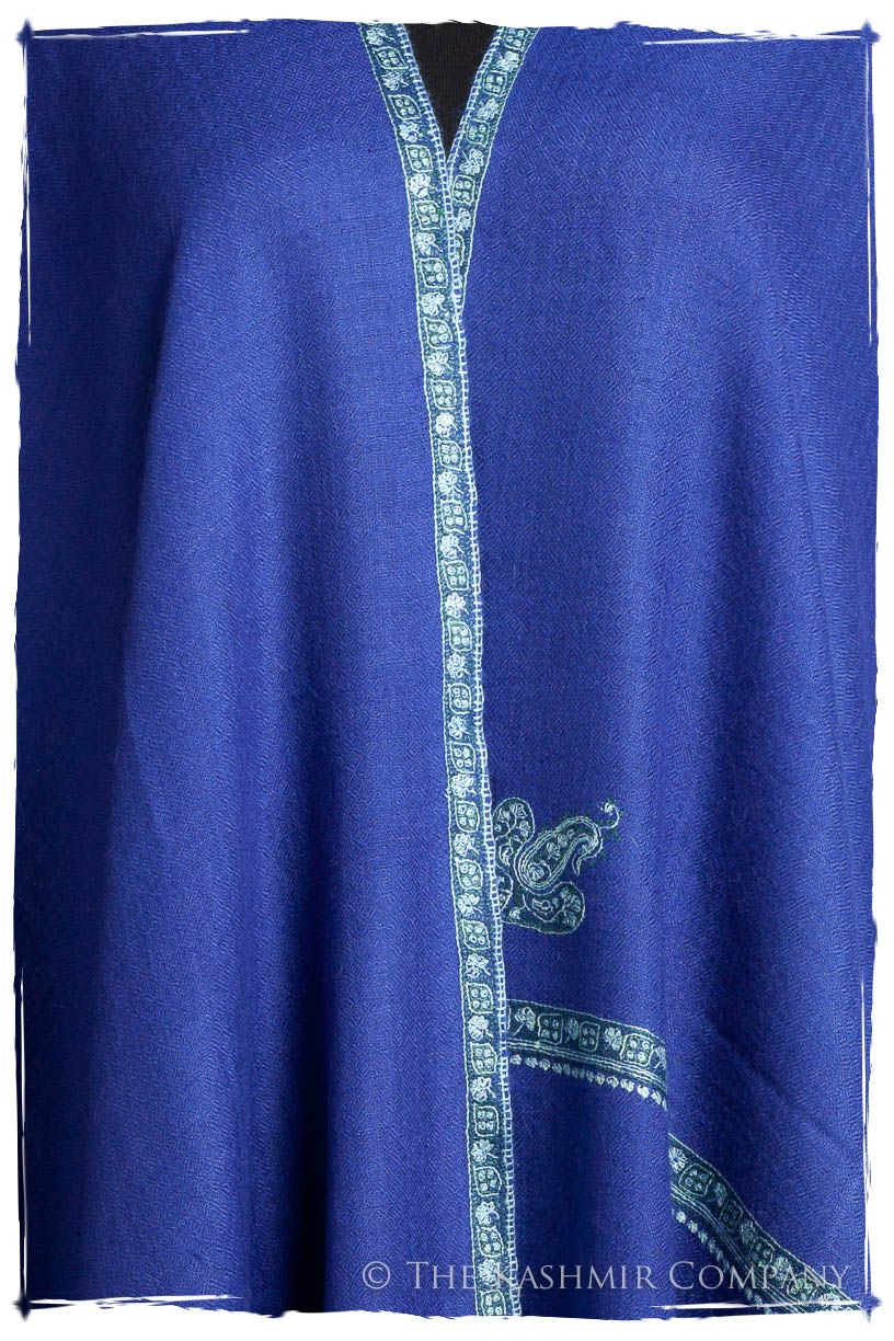 Frontière Victoria Bleu L'amour Soft Cashmere Scarf/Shawl