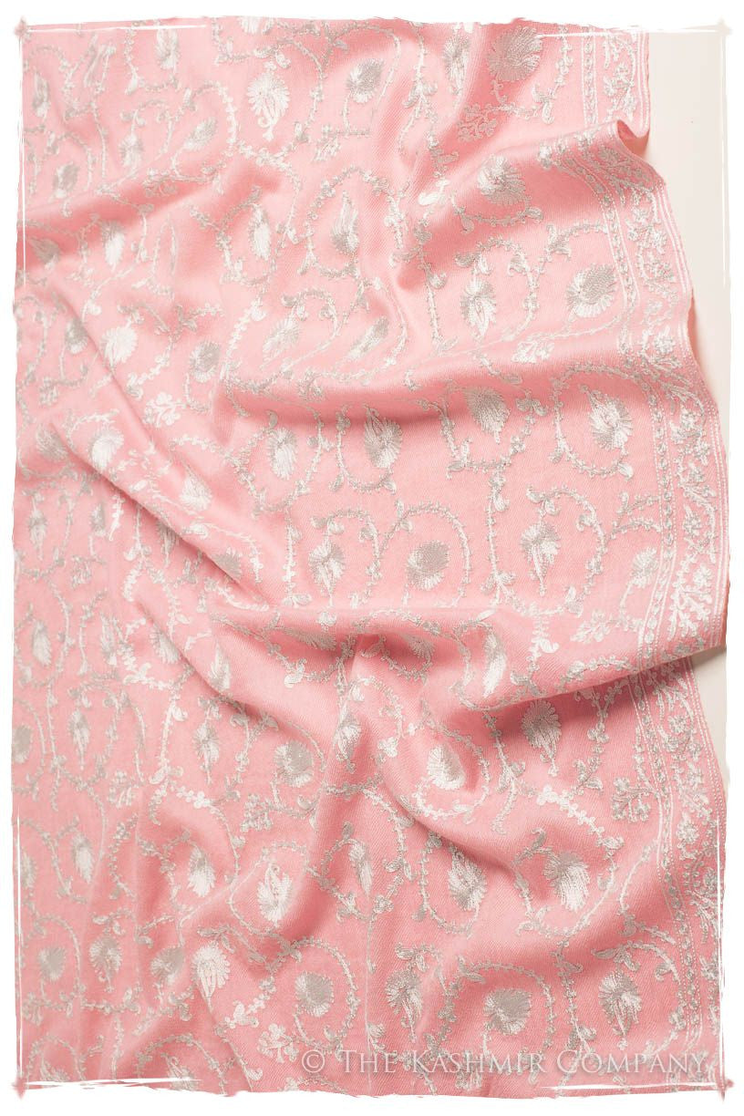 The Sophistiqué Argent Rose Jardin Shawl