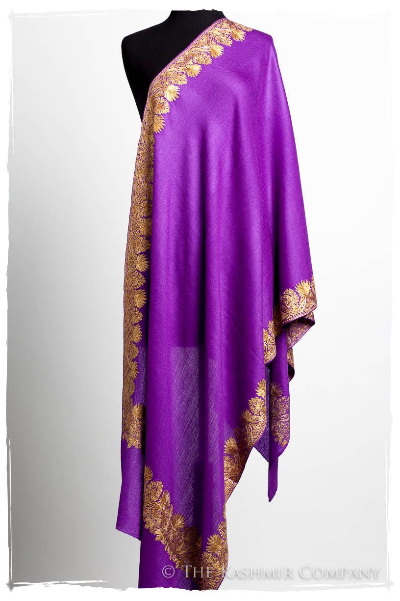 The Sophistiqué Oro Lilac Duex Amour Frontière Shawl